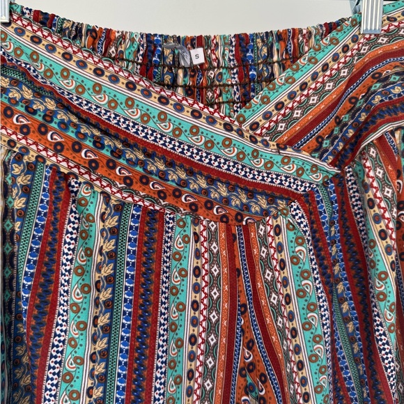 Earthbound trading patterned wide leg pants - Picture 2 of 3
